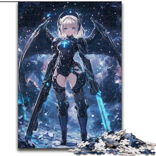 Puzzles für Erwachsene und Teenager, Puzzle Mysteriöses Drachenmädchen, Quizspiel zur Stärkung der Liebe zwischen Paaren für Kinder ab 14 Jahren (Größe 26x38cm) von LiJianXXR