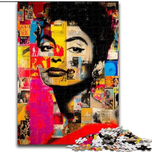 Puzzles für Teenager, 1000 Puzzles, Graffiti-Kunst, Dekomprimierendes intellektuelles Lernspielzeug, Geburtstagsgeschenk (Größe 50x75cm) von LiJianXXR