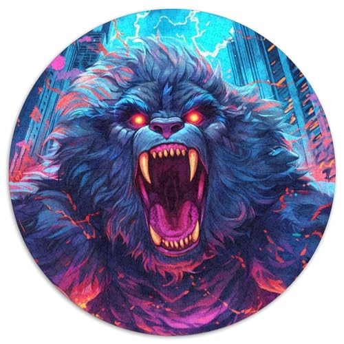 Riesiges Puzzle für Erwachsene mit blauem Gorilla, 1000 Teile, runde Puzzles mit 1000 Teilen für Erwachsene, Spaß für die ganze Familie, Basteln, perfekt für Geburtstage, Feiertage, 67,5 x 67,5 cm Riesiges Puzzle für Erwachsene mit blauem Gorilla, 1000 Teile, runde Puzzles mit 1000 Teilen für Erwachsene, Spaß für die ganze Familie, Basteln, perfekt für Geburtstage, Feiertage, 67,5 x 67,5 cm von LiJianXXR