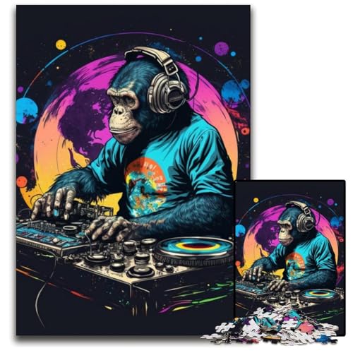 Schimpansen-Puzzles für 1000 Teile, anspruchsvolle Puzzles, Teenager, Paare und Freunde zum Geburtstag, zu Weihnachten, 26x38cm/10,23x14,96 Zoll Schimpansen-Puzzles für 1000 Teile, anspruchsvolle Puzzles, Teenager, Paare und Freunde zum Geburtstag, zu Weihnachten, 26x38cm/10,23x14,96 Zoll von LiJianXXR