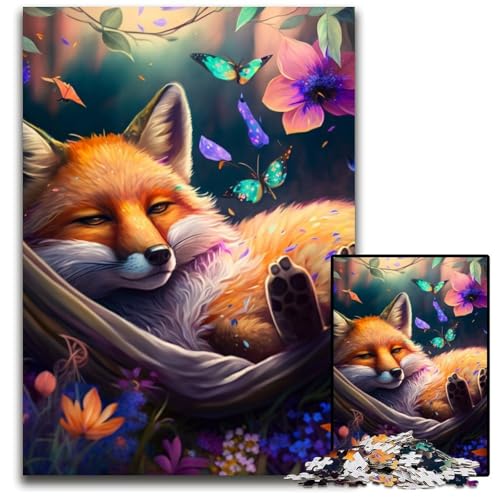 Schöner Fuchs, 1000-teiliges Puzzle für Erwachsene, anspruchsvolle Puzzles, interaktives Familienspiel, Gehirn-Herausforderung, Lernspielzeug, 26x38cm/10,23x14,96 Zoll Schöner Fuchs, 1000-teiliges Puzzle für Erwachsene, anspruchsvolle Puzzles, interaktives Familienspiel, Gehirn-Herausforderung, Lernspielzeug, 26x38cm/10,23x14,96 Zoll von LiJianXXR
