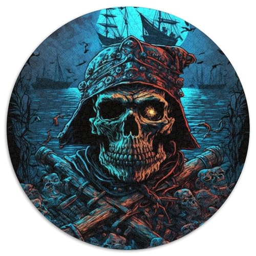 Skelett-Piraten-Puzzle, 1000 Teile, für Erwachsene, Papppuzzle, anspruchsvolles Denkspiel für Teenager, Spaß für den Familienspieleabend, 67,5 x 67,5 cm von LiJianXXR
