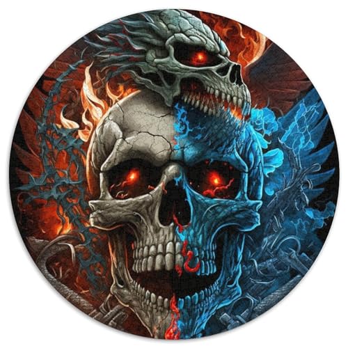Skelett-Puzzle für Erwachsene, 1000 Teile, runde Puzzles mit 1000 Teilen für Erwachsene, Spaß für die ganze Familie, Basteln, perfekt für Geburtstage, Feiertage, 67,5 x 67,5 cm Skelett-Puzzle für Erwachsene, 1000 Teile, runde Puzzles mit 1000 Teilen für Erwachsene, Spaß für die ganze Familie, Basteln, perfekt für Geburtstage, Feiertage, 67,5 x 67,5 cm von LiJianXXR