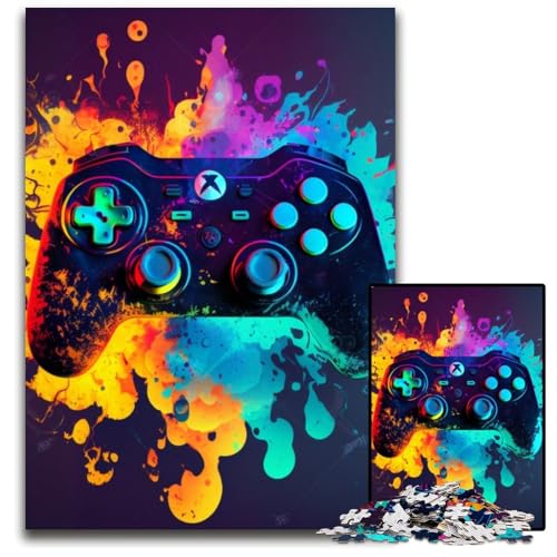 Spiel Puzzle für Erwachsene 1000 Teile Puzzles für Erwachsene Perfekt für Halloween, Weihnachten, Geburtstagsgeschenk 26x38cm/10,23x14,96 Zoll von LiJianXXR