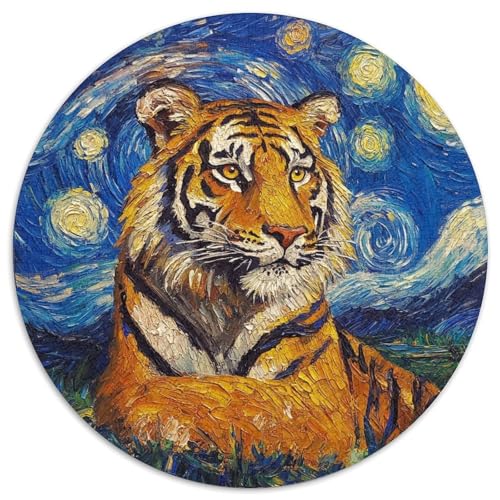 Tiger-Nachthimmel-Puzzle 1000 Teile für Erwachsene. Unmögliche Puzzles für Erwachsene Geburtstage und Feiertage. 67,5 x 67,5 cm Tiger-Nachthimmel-Puzzle 1000 Teile für Erwachsene. Unmögliche Puzzles für Erwachsene Geburtstage und Feiertage. 67,5 x 67,5 cm von LiJianXXR