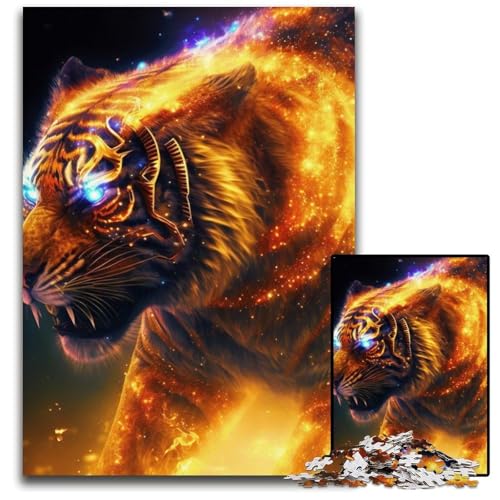 Tiger-Puzzle 1000 Teile für Erwachsene, Puzzle für Erwachsene, interaktives Familienspiel, Denksportaufgabe, Lernspielzeug, 26x38cm/10,23x14,96 Zoll Tiger-Puzzle 1000 Teile für Erwachsene, Puzzle für Erwachsene, interaktives Familienspiel, Denksportaufgabe, Lernspielzeug, 26x38cm/10,23x14,96 Zoll von LiJianXXR