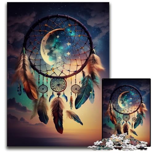 Traumfänger-Puzzle 1000 Teile für Erwachsene, Puzzle für Erwachsene, interaktives Familienspiel, Denksportaufgabe, Lernspielzeug, 50x75cm/19,68x29,52 Zoll Traumfänger-Puzzle 1000 Teile für Erwachsene, Puzzle für Erwachsene, interaktives Familienspiel, Denksportaufgabe, Lernspielzeug, 50x75cm/19,68x29,52 Zoll von LiJianXXR