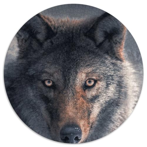 True Wolf Puzzle für Erwachsene, 1000 Teile, 1000-teiliges rundes Puzzle für Erwachsene, Spaß für die ganze Familie, Basteln, perfekt für Geburtstage, Feiertage, 67,5 x 67,5 cm True Wolf Puzzle für Erwachsene, 1000 Teile, 1000-teiliges rundes Puzzle für Erwachsene, Spaß für die ganze Familie, Basteln, perfekt für Geburtstage, Feiertage, 67,5 x 67,5 cm von LiJianXXR