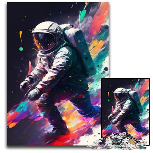 Weltraum-Astronauten-Puzzle für Erwachsene, 1000 Teile, Puzzle für Erwachsene, perfekt für Halloween, Weihnachten, Geburtstagsgeschenk, 26x38cm/10,23x14,96 Zoll Weltraum-Astronauten-Puzzle für Erwachsene, 1000 Teile, Puzzle für Erwachsene, perfekt für Halloween, Weihnachten, Geburtstagsgeschenk, 26x38cm/10,23x14,96 Zoll von LiJianXXR