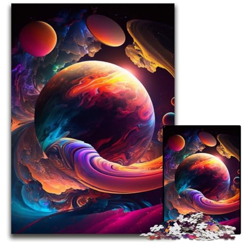 Weltraumplanet-Puzzle für Erwachsene, 1000 Teile, Puzzle für Erwachsene, perfekt für Halloween, Weihnachten, Geburtstagsgeschenk, 50x75cm/19,68x29,52 Zoll Weltraumplanet-Puzzle für Erwachsene, 1000 Teile, Puzzle für Erwachsene, perfekt für Halloween, Weihnachten, Geburtstagsgeschenk, 50x75cm/19,68x29,52 Zoll von LiJianXXR