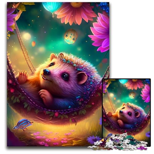 Wunderschönes Igel-Puzzle für Erwachsene, 1000 Teile, Puzzle für Erwachsene, perfekt für Halloween, Weihnachten, Geburtstagsgeschenk, 26x38cm/10,23x14,96 Zoll Wunderschönes Igel-Puzzle für Erwachsene, 1000 Teile, Puzzle für Erwachsene, perfekt für Halloween, Weihnachten, Geburtstagsgeschenk, 26x38cm/10,23x14,96 Zoll von LiJianXXR