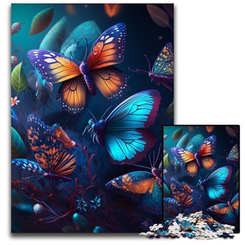 Wunderschönes Schmetterlings-Puzzle mit 1000 Teilen für Erwachsene, anspruchsvolle Puzzles, interaktives Familienspiel, Gehirn-Herausforderung, Lernspielzeug, 50x75cm/19,68x29,52 Zoll Wunderschönes Schmetterlings-Puzzle mit 1000 Teilen für Erwachsene, anspruchsvolle Puzzles, interaktives Familienspiel, Gehirn-Herausforderung, Lernspielzeug, 50x75cm/19,68x29,52 Zoll von LiJianXXR