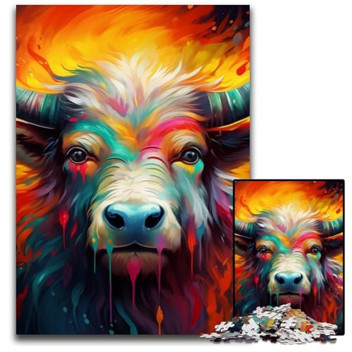 Yak 1000-Teile-Puzzle für Erwachsene, anspruchsvolle Puzzles, interaktives Familienspiel, Denksportaufgabe, Lernspielzeug, 50x75cm/19,68x29,52 Zoll Yak 1000-Teile-Puzzle für Erwachsene, anspruchsvolle Puzzles, interaktives Familienspiel, Denksportaufgabe, Lernspielzeug, 50x75cm/19,68x29,52 Zoll von LiJianXXR