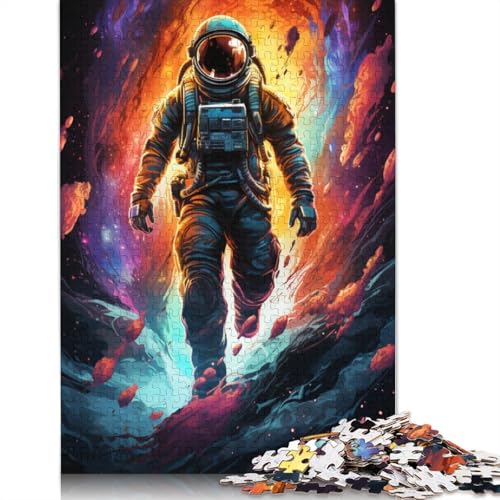1000-teiliges Puzzle Astronauten im geheimnisvollen Universum, Puzzle für Holzpuzzle, tolles Geschenk für Erwachsene, 75 x 50 cm 1000-teiliges Puzzle Astronauten im geheimnisvollen Universum, Puzzle für Holzpuzzle, tolles Geschenk für Erwachsene, 75 x 50 cm von LiJianXXS