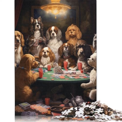1000-teiliges Puzzle Hunde Spielen Poker, Holzpuzzle, tolles Geschenk für Erwachsene, Größe: 75 x 50 cm 1000-teiliges Puzzle Hunde Spielen Poker, Holzpuzzle, tolles Geschenk für Erwachsene, Größe: 75 x 50 cm von LiJianXXS