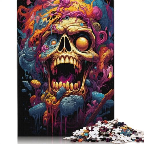 1000-teiliges Puzzle Psychedelisches Gemälde, Totenkopf, Dämon, Puzzle für Erwachsene, Kartonpuzzle, tolle Geschenke zu Weihnachten, 38 x 26 cm 1000-teiliges Puzzle Psychedelisches Gemälde, Totenkopf, Dämon, Puzzle für Erwachsene, Kartonpuzzle, tolle Geschenke zu Weihnachten, 38 x 26 cm von LiJianXXS