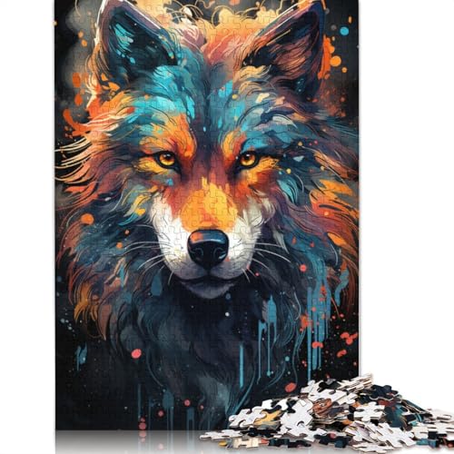 Puzzle 1000 Teile für Erwachsene, Buntes Psychedelic von Smokey Wolf, Puzzle für Erwachsene, Kartonpuzzle, tolles Geschenk für Erwachsene, 38 x 26 cm Puzzle 1000 Teile für Erwachsene, Buntes Psychedelic von Smokey Wolf, Puzzle für Erwachsene, Kartonpuzzle, tolles Geschenk für Erwachsene, 38 x 26 cm von LiJianXXS