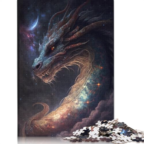 LiJianXXS Puzzle 1000 Teile für Erwachsene und Kinder, Galaxy Art Chinese Dragon, Papppuzzle, tolles Geschenk für Erwachsene, Größe: 38 x 26 cm LiJianXXS Puzzle 1000 Teile für Erwachsene und Kinder, Galaxy Art Chinese Dragon, Papppuzzle, tolles Geschenk für Erwachsene, Größe: 38 x 26 cm von LiJianXXS