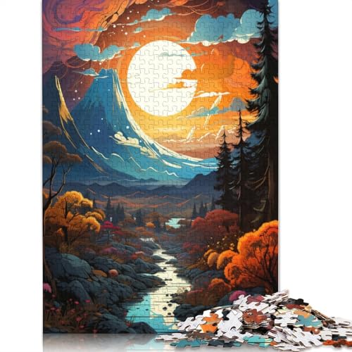 Puzzle 1000 Teile für Erwachsene Schöne Fantasielandschaft Puzzle für Erwachsene Kartonpuzzle Familienspaß Puzzle 38x26cm von LiJianXXS