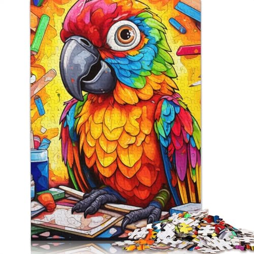 Puzzle für Erwachsene, 1000 Puzzle-Spielzeug, Bunte Krokodile, Puzzle aus Karton, tolles Geschenk für Erwachsene, Größe: 38 x 26 cm von LiJianXXS
