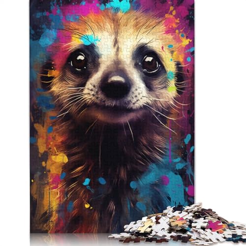 Puzzle für Erwachsene, 1000 Teile, Bunte Erdmännchen, Puzzle für Erwachsene, Holzpuzzle, Puzzle für Erwachsene, Lernspiel, Herausforderungsspielzeug, 75 x 50 cm Puzzle für Erwachsene, 1000 Teile, Bunte Erdmännchen, Puzzle für Erwachsene, Holzpuzzle, Puzzle für Erwachsene, Lernspiel, Herausforderungsspielzeug, 75 x 50 cm von LiJianXXS