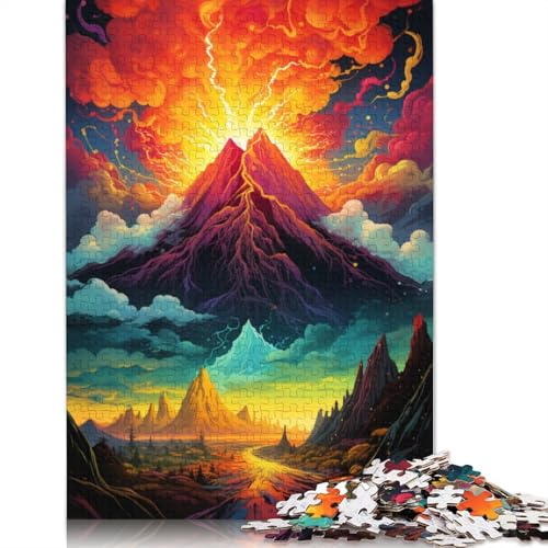 Puzzle für Erwachsene, 1000 Teile, Der psychedelische Vulkan ist ausgebrochen, Puzzle für Kinder, Papppuzzle, Puzzle für Erwachsene, Lernspiel, Herausforderungsspielzeug, 38 x 26 cm Puzzle für Erwachsene, 1000 Teile, Der psychedelische Vulkan ist ausgebrochen, Puzzle für Kinder, Papppuzzle, Puzzle für Erwachsene, Lernspiel, Herausforderungsspielzeug, 38 x 26 cm von LiJianXXS
