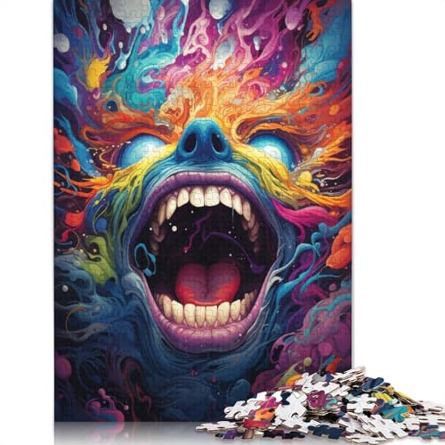 Puzzle für Erwachsene, 1000 Teile, Fantasie, Bunte Gesichter, Puzzle für Erwachsene, Kartonpuzzle, Puzzle für Erwachsene, Lernspiel, Herausforderungsspielzeug, 38 x 26 cm Puzzle für Erwachsene, 1000 Teile, Fantasie, Bunte Gesichter, Puzzle für Erwachsene, Kartonpuzzle, Puzzle für Erwachsene, Lernspiel, Herausforderungsspielzeug, 38 x 26 cm von LiJianXXS