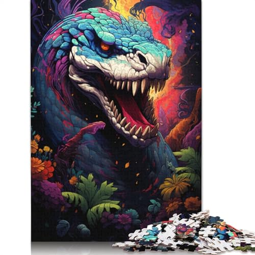Puzzle für Erwachsene, 1000 Teile, Giftschlange im Dschungel, Puzzle für Kinder, Papppuzzle, Puzzle für Erwachsene, Lernspiel, Herausforderungsspielzeug, 38 x 26 cm Puzzle für Erwachsene, 1000 Teile, Giftschlange im Dschungel, Puzzle für Kinder, Papppuzzle, Puzzle für Erwachsene, Lernspiel, Herausforderungsspielzeug, 38 x 26 cm von LiJianXXS