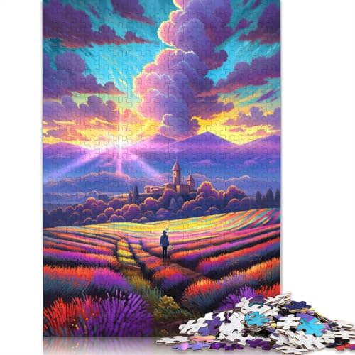 Puzzle für Erwachsene, 1000 Teile, Lavendelfelder in der Provence, Frankreich, Puzzle für Erwachsene, Kartonpuzzle, Puzzle für Erwachsene, Lernspiel, Herausforderungsspielzeug, 38 x 26 cm Puzzle für Erwachsene, 1000 Teile, Lavendelfelder in der Provence, Frankreich, Puzzle für Erwachsene, Kartonpuzzle, Puzzle für Erwachsene, Lernspiel, Herausforderungsspielzeug, 38 x 26 cm von LiJianXXS