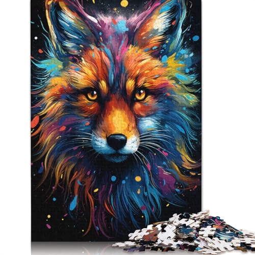 Puzzle für Erwachsene, 1000 Teile, Malerei, Kunst, Fuchs, Puzzle für Erwachsene, Kartonpuzzle, Puzzles für Erwachsene, Lernspiel, Herausforderungsspielzeug, 38 x 26 cm Puzzle für Erwachsene, 1000 Teile, Malerei, Kunst, Fuchs, Puzzle für Erwachsene, Kartonpuzzle, Puzzles für Erwachsene, Lernspiel, Herausforderungsspielzeug, 38 x 26 cm von LiJianXXS