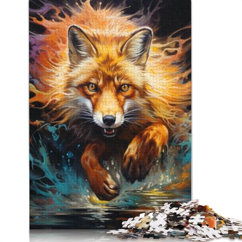 Puzzle für Erwachsene, 1000 Teile, Tierfuchs-Puzzle für Erwachsene, Holzpuzzle, schwierig und herausfordernd, Größe: 75 x 50 cm Puzzle für Erwachsene, 1000 Teile, Tierfuchs-Puzzle für Erwachsene, Holzpuzzle, schwierig und herausfordernd, Größe: 75 x 50 cm von LiJianXXS