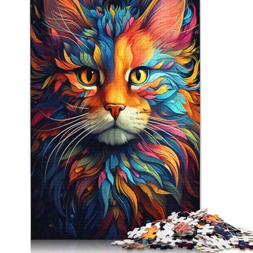 Puzzle für Erwachsene, 1000 Teile, Zeichnung, Tier, Katze, Puzzle für Kinder, Kartonpuzzle, Puzzle für Erwachsene, Lernspiel, Herausforderungsspielzeug, 38 x 26 cm Puzzle für Erwachsene, 1000 Teile, Zeichnung, Tier, Katze, Puzzle für Kinder, Kartonpuzzle, Puzzle für Erwachsene, Lernspiel, Herausforderungsspielzeug, 38 x 26 cm von LiJianXXS