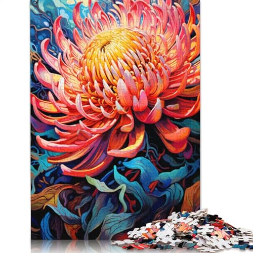 Puzzle für Erwachsene, 1000 Teile, buntes Blumenpuzzle für Kinder, Holzpuzzle, Puzzle für Erwachsene, Lernspiel, Herausforderungsspielzeug, 75 x 50 cm Puzzle für Erwachsene, 1000 Teile, buntes Blumenpuzzle für Kinder, Holzpuzzle, Puzzle für Erwachsene, Lernspiel, Herausforderungsspielzeug, 75 x 50 cm von LiJianXXS
