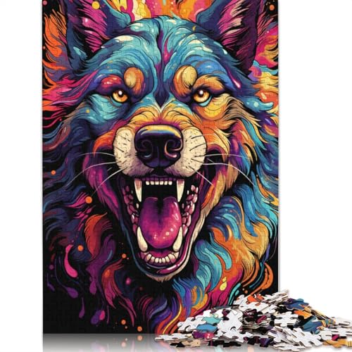 Puzzle für Erwachsene, 1000 Teile, farbenfrohes exotisches Hunde-Puzzle, Kartonpuzzle, Puzzle für Erwachsene, Lernspiel, Herausforderungsspielzeug, 38 x 26 cm Puzzle für Erwachsene, 1000 Teile, farbenfrohes exotisches Hunde-Puzzle, Kartonpuzzle, Puzzle für Erwachsene, Lernspiel, Herausforderungsspielzeug, 38 x 26 cm von LiJianXXS