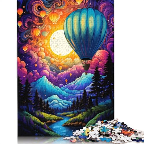 Puzzle für Erwachsene, 1000 Teile, farbenfrohes psychedelisches Heißluftballon-Puzzle für Erwachsene, Holzpuzzle, Puzzle für Erwachsene, Lernspiel, Herausforderungsspielzeug, 75 x 50 cm Puzzle für Erwachsene, 1000 Teile, farbenfrohes psychedelisches Heißluftballon-Puzzle für Erwachsene, Holzpuzzle, Puzzle für Erwachsene, Lernspiel, Herausforderungsspielzeug, 75 x 50 cm von LiJianXXS
