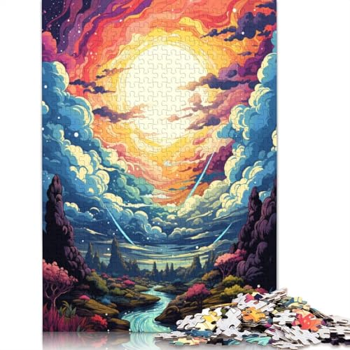 Puzzle für Erwachsene, 1000 Teile, farbenfrohes psychedelisches Paradies, Puzzle für Kinder, Papppuzzle, Puzzle für Erwachsene, Lernspiel, Herausforderungsspielzeug, 38 x 26 cm Puzzle für Erwachsene, 1000 Teile, farbenfrohes psychedelisches Paradies, Puzzle für Kinder, Papppuzzle, Puzzle für Erwachsene, Lernspiel, Herausforderungsspielzeug, 38 x 26 cm von LiJianXXS