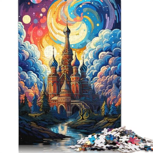 Puzzle für Erwachsene, 1000 Teile, farbenfrohes psychedelisches Schloss, Puzzle für Erwachsene, Holzpuzzle, Puzzle für Erwachsene, Lernspiel, Herausforderungsspielzeug, 75 x 50 cm Puzzle für Erwachsene, 1000 Teile, farbenfrohes psychedelisches Schloss, Puzzle für Erwachsene, Holzpuzzle, Puzzle für Erwachsene, Lernspiel, Herausforderungsspielzeug, 75 x 50 cm von LiJianXXS