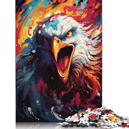 Puzzle für Erwachsene, 1000 Teile, farbenfrohes psychedelisches Tier, Adler, Puzzle für Erwachsene, Kartonpuzzle, Puzzle für Erwachsene, Lernspiel, Herausforderungsspielzeug, 38 x 26 cm Puzzle für Erwachsene, 1000 Teile, farbenfrohes psychedelisches Tier, Adler, Puzzle für Erwachsene, Kartonpuzzle, Puzzle für Erwachsene, Lernspiel, Herausforderungsspielzeug, 38 x 26 cm von LiJianXXS
