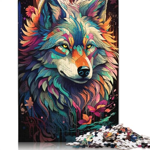 Puzzle für Erwachsene 1000 Die farbenfrohe Psychedelia der Polarwölfe. Puzzle für Erwachsene. Kartonpuzzle. Lernspiel. 38 x 26 cm Puzzle für Erwachsene 1000 Die farbenfrohe Psychedelia der Polarwölfe. Puzzle für Erwachsene. Kartonpuzzle. Lernspiel. 38 x 26 cm von LiJianXXS