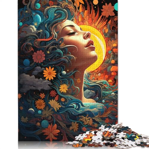 Puzzle für Erwachsene 1000 Teile, Psychedelische Blumengöttin, Puzzle für Erwachsene, Holzpuzzle, Puzzle für Erwachsene, Lernspiel, Herausforderungsspielzeug, 75 x 50 cm Puzzle für Erwachsene 1000 Teile, Psychedelische Blumengöttin, Puzzle für Erwachsene, Holzpuzzle, Puzzle für Erwachsene, Lernspiel, Herausforderungsspielzeug, 75 x 50 cm von LiJianXXS