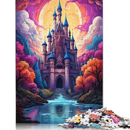 Puzzle für Erwachsene 1000 Teile, Psychedelisches Gemälde, Buntes Mondlicht-Schloss, Puzzle für Erwachsene, Holzpuzzle, Lernspiel, 75 x 50 cm Puzzle für Erwachsene 1000 Teile, Psychedelisches Gemälde, Buntes Mondlicht-Schloss, Puzzle für Erwachsene, Holzpuzzle, Lernspiel, 75 x 50 cm von LiJianXXS