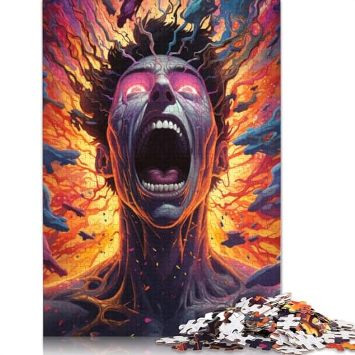 Puzzle mit 1000 Teilen, Neon-Mann, farbenfrohe psychedelische Puzzles für Holzpuzzles, Lernspielzeug, 75 x 50 cm Puzzle mit 1000 Teilen, Neon-Mann, farbenfrohe psychedelische Puzzles für Holzpuzzles, Lernspielzeug, 75 x 50 cm von LiJianXXS