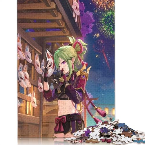 1000-teiliges Puzzle Genshin Impact für Erwachsene,Papppuzzle,dekomprimierendes,intellektuelles Lernspielzeug (Größe 38 x 26 cm) von LiJianXXXB