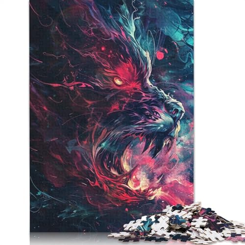 Puzzle 1000 Teile für Erwachsene, buntes Drachen-Puzzle, Kartonpuzzle, Erwachsenenpuzzle, Geschenke, 38 x 26 cm Puzzle 1000 Teile für Erwachsene, buntes Drachen-Puzzle, Kartonpuzzle, Erwachsenenpuzzle, Geschenke, 38 x 26 cm von LiJianXXXB