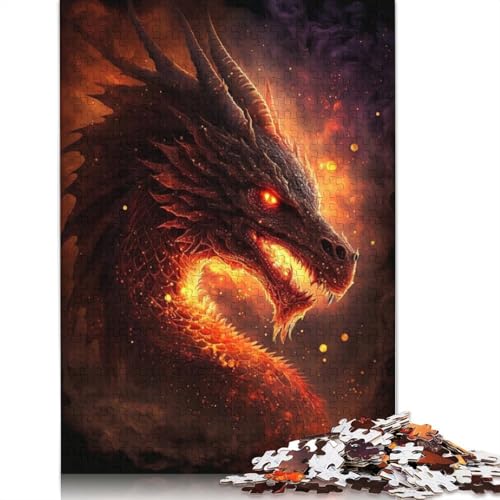 LiJianXXXB Feuerdrache im Himmel, 1000-teiliges Holzpuzzle für Erwachsene und Kinder ab 12 Jahren, 75 x 50 cm LiJianXXXB Feuerdrache im Himmel, 1000-teiliges Holzpuzzle für Erwachsene und Kinder ab 12 Jahren, 75 x 50 cm von LiJianXXXB