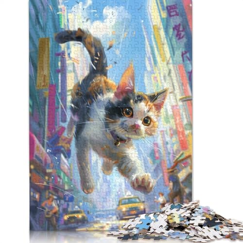 Puzzle für Erwachsene, Art Cat, 1000-teiliges Puzzle, Kartonpuzzle für Erwachsene und Kinder ab 12 Jahren, Lernspiel, Herausforderungsspielzeug, 38 x 26 cm Puzzle für Erwachsene, Art Cat, 1000-teiliges Puzzle, Kartonpuzzle für Erwachsene und Kinder ab 12 Jahren, Lernspiel, Herausforderungsspielzeug, 38 x 26 cm von LiJianXXXB