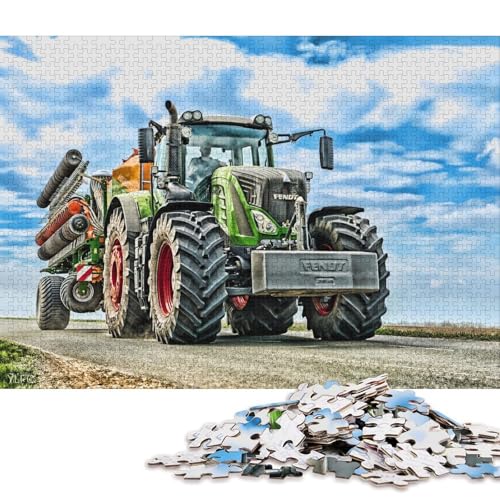 Puzzle für Erwachsene, Landwirtschaftswerkzeuge, Traktoren, 1000-teiliges Puzzle, Holzpuzzle für Erwachsene und Familien, Lernspiel (Größe 75 * 50 cm) von LiJianXXXB