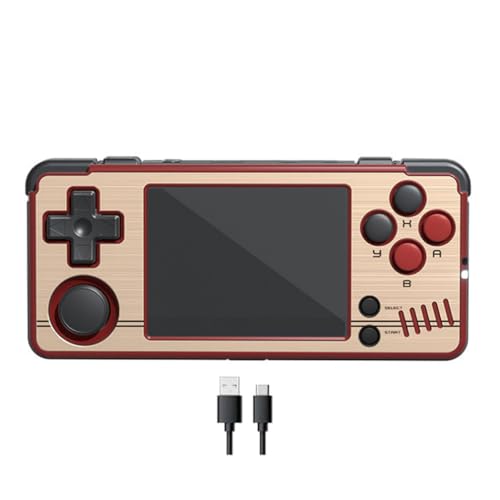 LiLiTok für Miyoo A30 Handheld Game Console, 2,8 Zoll IPS Classic System Retro Video Games Konsolen unterstützt 10000+ Classic Games und Wireless Networt Handheld Console (Rot) von LiLiTok