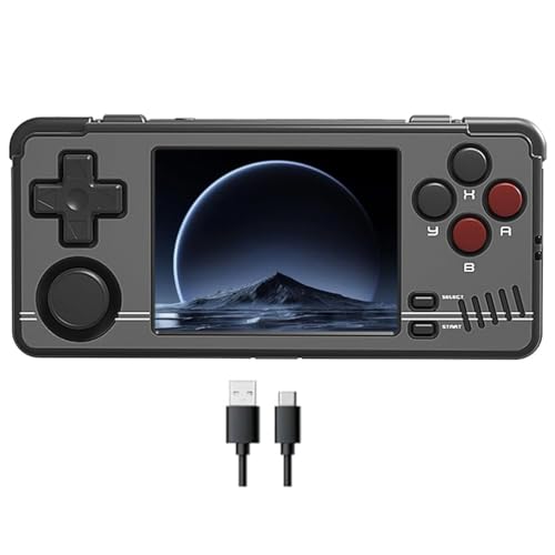 LiLiTok für Miyoo A30 Handheld Game Console, 2,8 Zoll IPS Classic System Retro Video Games Konsolen unterstützt 10000+ Classic Games und Wireless Networt Handheld Console (Schwarz) von LiLiTok