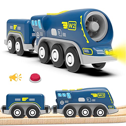 LiRiQi Eisenbahn elektrische lok Holzeisenbahn Zug, Batteriebetriebener Lokomotivzug, Leistungsstarker Motorzug kompatibel mit Brio, Thomas, Spielzeug für Kinder Kleinkind Junge LiRiQi Eisenbahn elektrische lok Holzeisenbahn Zug, Batteriebetriebener Lokomotivzug, Leistungsstarker Motorzug kompatibel mit Brio, Thomas, Spielzeug für Kinder Kleinkind Junge von LiRiQi